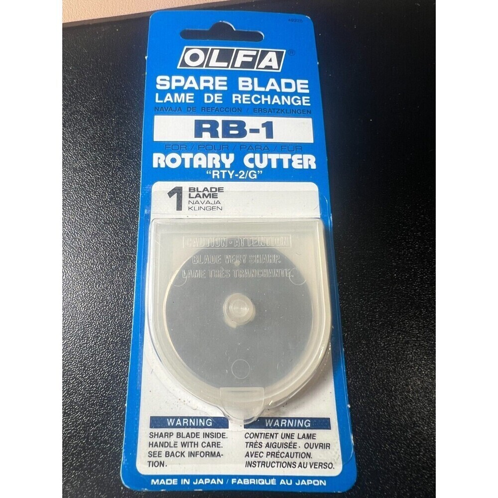 New in Sealed Olfa Rotary Cutter Spare Blade RB-1  "RTY-2/G"  45mm Cutting Tools